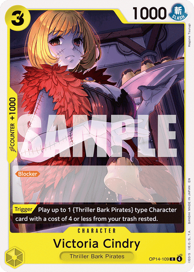 Victoria Cindry OP14-109 The Azure Sea's Seven One Piece Karte