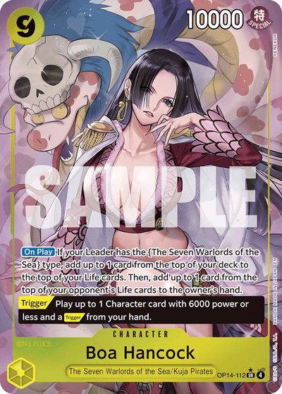 Boa Hancock OP14-112 (Parallel 1) The Azure Sea's Seven One Piece Karte