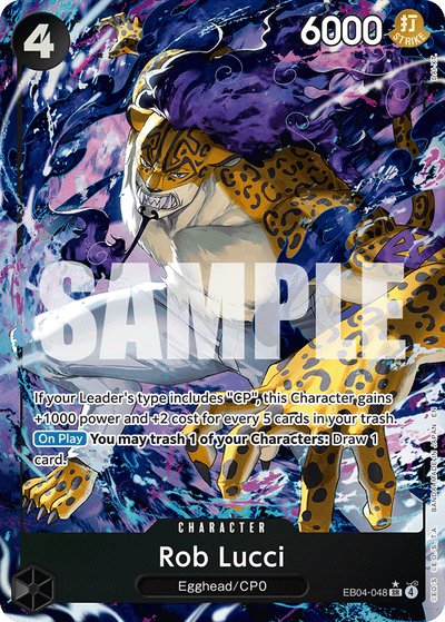 Rob Lucci EB04-048 (Parallel 1) Adventure on Kami's Island One Piece Karte