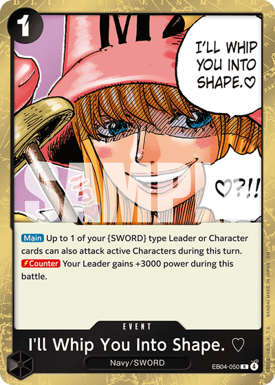 I'll Whip You Into Shape. ♡ EB04-050 Adventure on Kami's Island One Piece Karte
