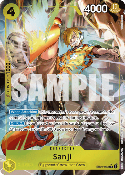 Sanji EB04-052 (Parallel 1) Adventure on Kami's Island One Piece Karte