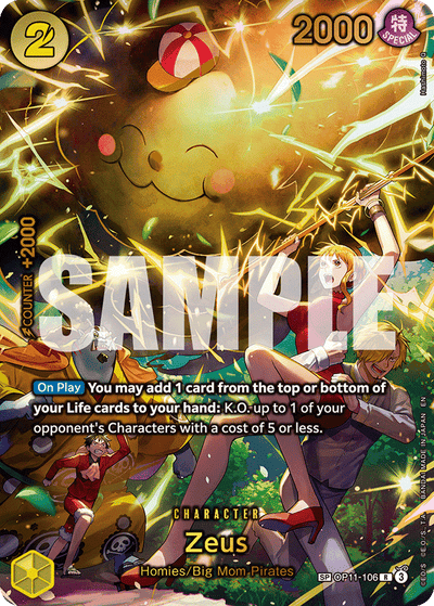 Zeus OP11-106 (Parallel 2) Adventure on Kami's Island One Piece Karte