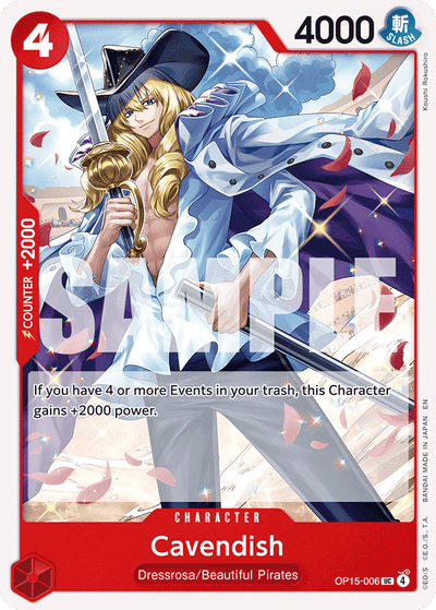 Cavendish OP15-006 Adventure on Kami's Island One Piece Karte