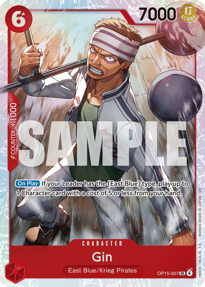 Gin OP15-007 Adventure on Kami's Island One Piece Karte