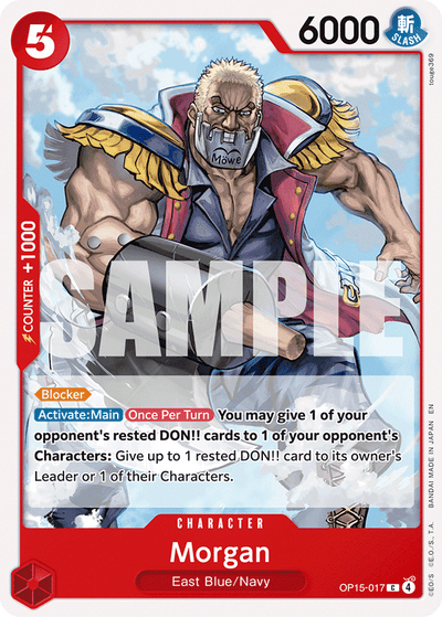Morgan OP15-017 Adventure on Kami's Island One Piece Karte