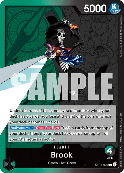 Brook OP15-022 Adventure on Kami's Island One Piece Karte