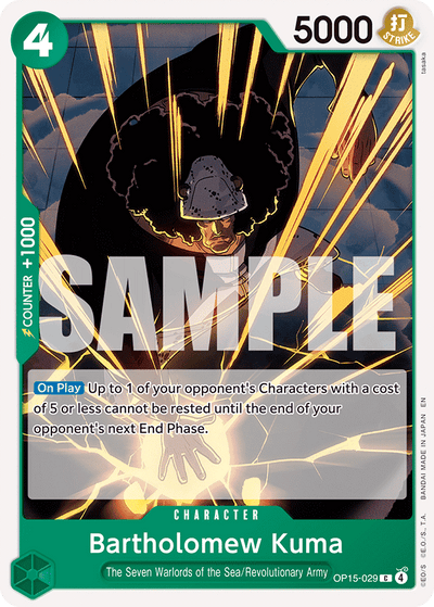 Bartholomew Kuma OP15-029 Adventure on Kami's Island One Piece Karte