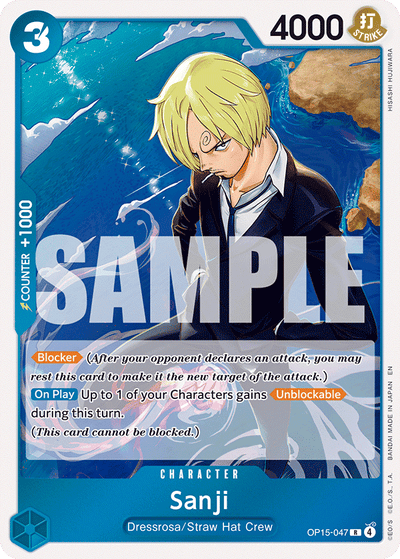 Sanji OP15-047 Adventure on Kami's Island One Piece Karte