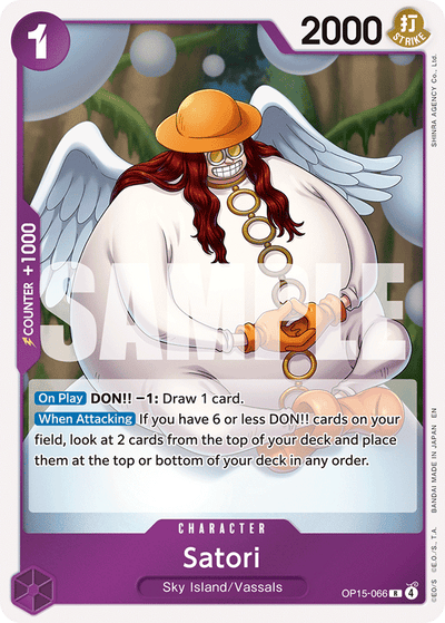 Satori OP15-066 Adventure on Kami's Island One Piece Karte