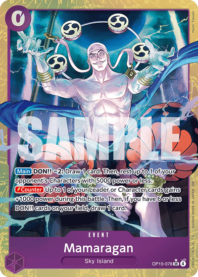 Mamaragan OP15-078 (Parallel 1) Adventure on Kami's Island One Piece Karte
