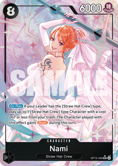 Nami OP15-086 (Parallel 1) Adventure on Kami's Island One Piece Karte