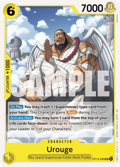 Urouge OP15-099 Adventure on Kami's Island One Piece Karte