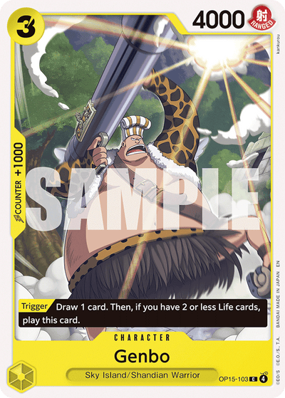 Genbo OP15-103 Adventure on Kami's Island One Piece Karte