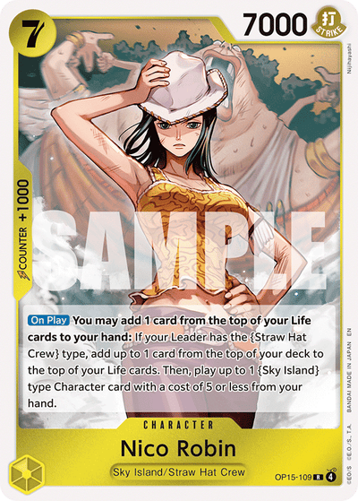 Nico Robin OP15-109 Adventure on Kami's Island One Piece Karte