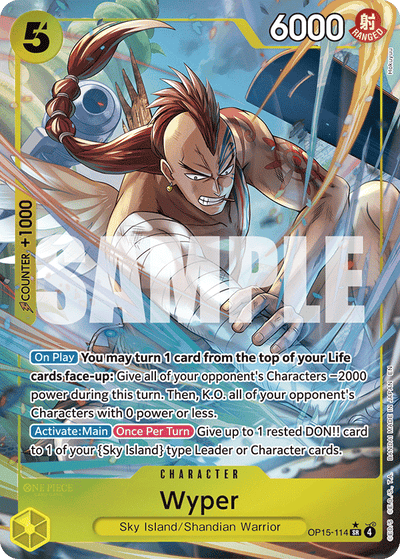 Wyper OP15-114 (Parallel 1) Adventure on Kami's Island One Piece Karte