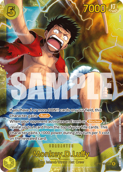Monkey.D.Luffy OP15-119 Adventure on Kami's Island One Piece Karte