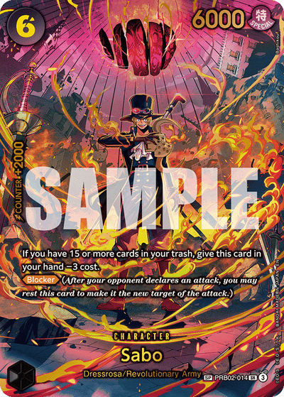 Sabo PRB02-014 (Parallel 2) Adventure on Kami's Island One Piece Karte