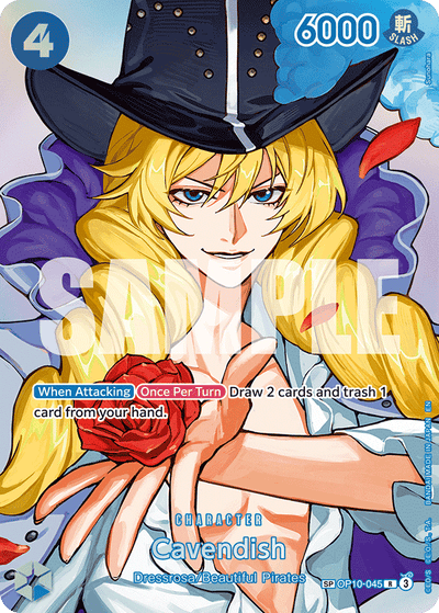 Cavendish OP10-045 (Parallel 2) The Time of Battle One Piece Karte
