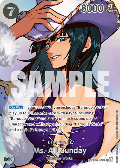 Ms. All Sunday OP14-084 (Parallel 2) The Time of Battle One Piece Karte