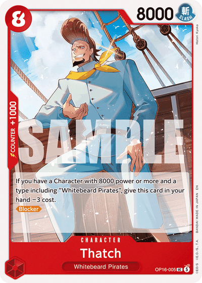 Thatch OP16-005 The Time of Battle One Piece Karte