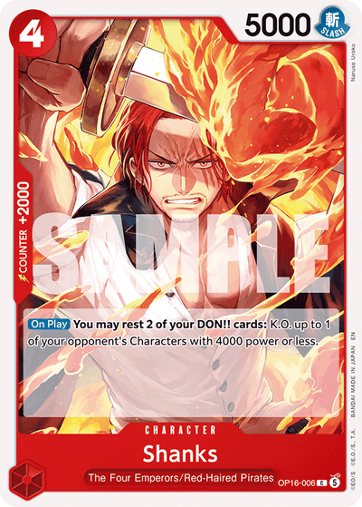 Shanks OP16-006 The Time of Battle One Piece Karte