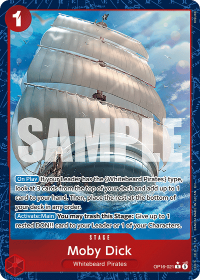 Moby Dick OP16-021 (Parallel 1) The Time of Battle One Piece Karte