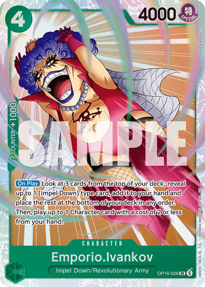 Emporio.Ivankov OP16-026 The Time of Battle One Piece Karte