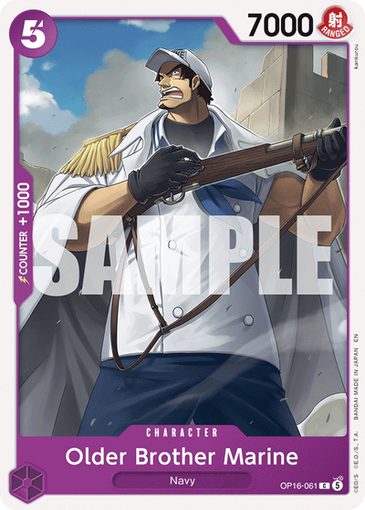 Older Brother Marine OP16-061 The Time of Battle One Piece Karte