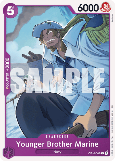 Younger Brother Marine OP16-062 The Time of Battle One Piece Karte