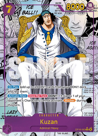 Kuzan OP16-063 (Parallel 2) The Time of Battle One Piece Karte