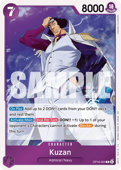 Kuzan OP16-063 The Time of Battle One Piece Karte
