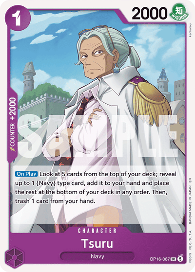 Tsuru OP16-067 The Time of Battle One Piece Karte