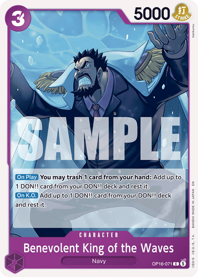 Benevolent King of the Waves OP16-071 The Time of Battle One Piece Karte