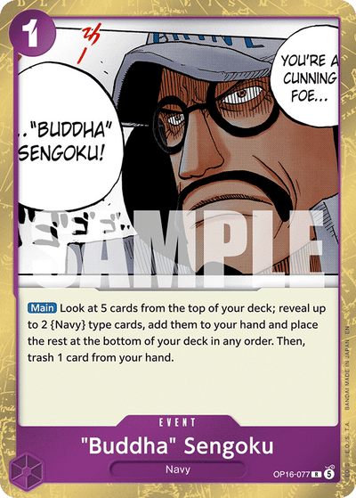 "Buddha" Sengoku OP16-077 The Time of Battle One Piece Karte