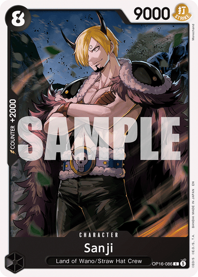 Sanji OP16-086 The Time of Battle One Piece Karte