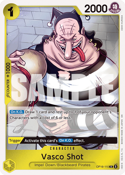 Vasco Shot OP16-110 The Time of Battle One Piece Karte