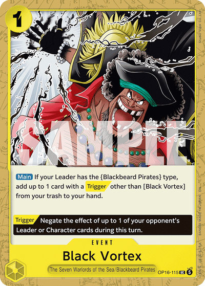 Black Vortex OP16-115 The Time of Battle One Piece Karte