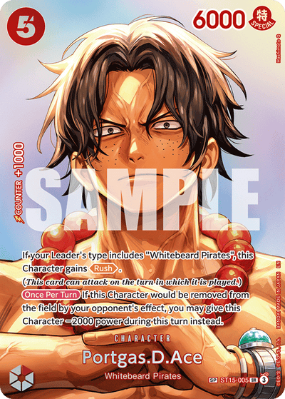 Portgas.D.Ace ST15-005 (Parallel 5) The Time of Battle One Piece Karte