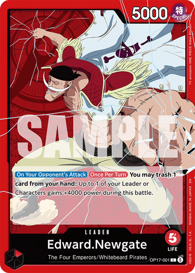 Edward.Newgate OP17-001 The World's Strongest Warriors One Piece Karte
