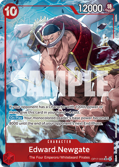 Edward.Newgate OP17-005 (Parallel 1) The World's Strongest Warriors One Piece Karte