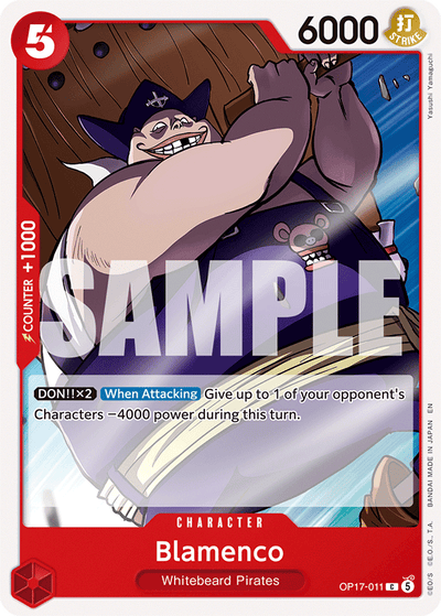 Blamenco OP17-011 The World's Strongest Warriors One Piece Karte