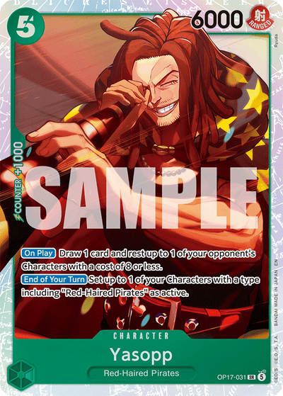 Yasopp OP17-031 The World's Strongest Warriors One Piece Karte