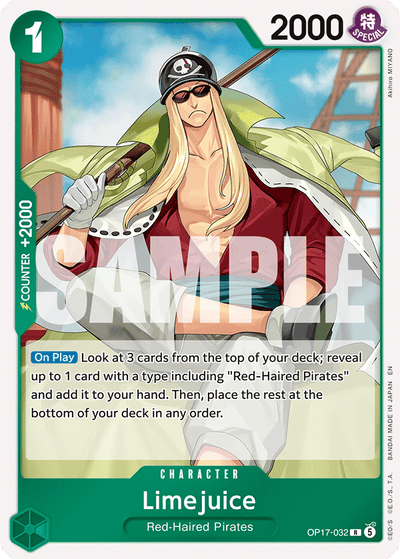 Limejuice OP17-032 The World's Strongest Warriors One Piece Karte