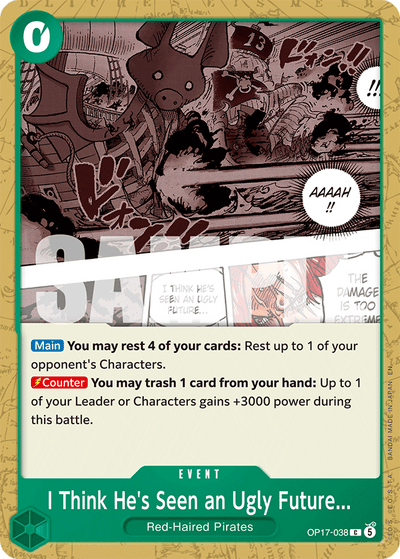 I Think He's Seen an Ugly Future... OP17-038 The World's Strongest Warriors One Piece Karte