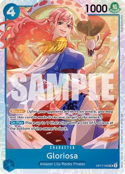 Gloriosa OP17-046 The World's Strongest Warriors One Piece Karte