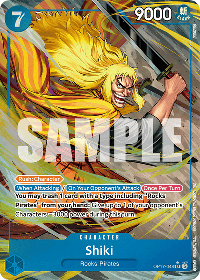 Shiki OP17-048 (Parallel 1) The World's Strongest Warriors One Piece Karte