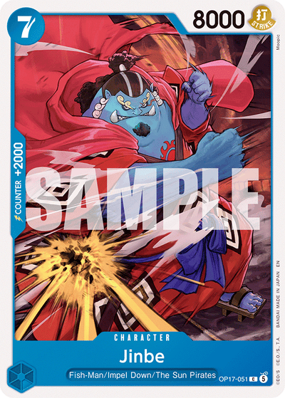 Jinbe OP17-051 The World's Strongest Warriors One Piece Karte