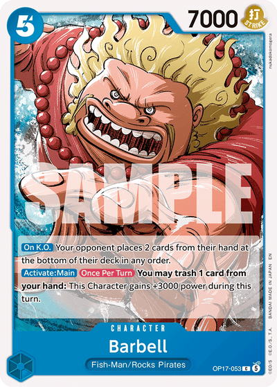 Barbell OP17-053 The World's Strongest Warriors One Piece Karte