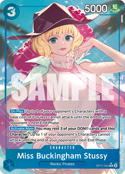 Miss Buckingham Stussy OP17-054 (Parallel 1) The World's Strongest Warriors One Piece Karte