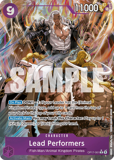 Lead Performers OP17-061 (Parallel 1) The World's Strongest Warriors One Piece Karte